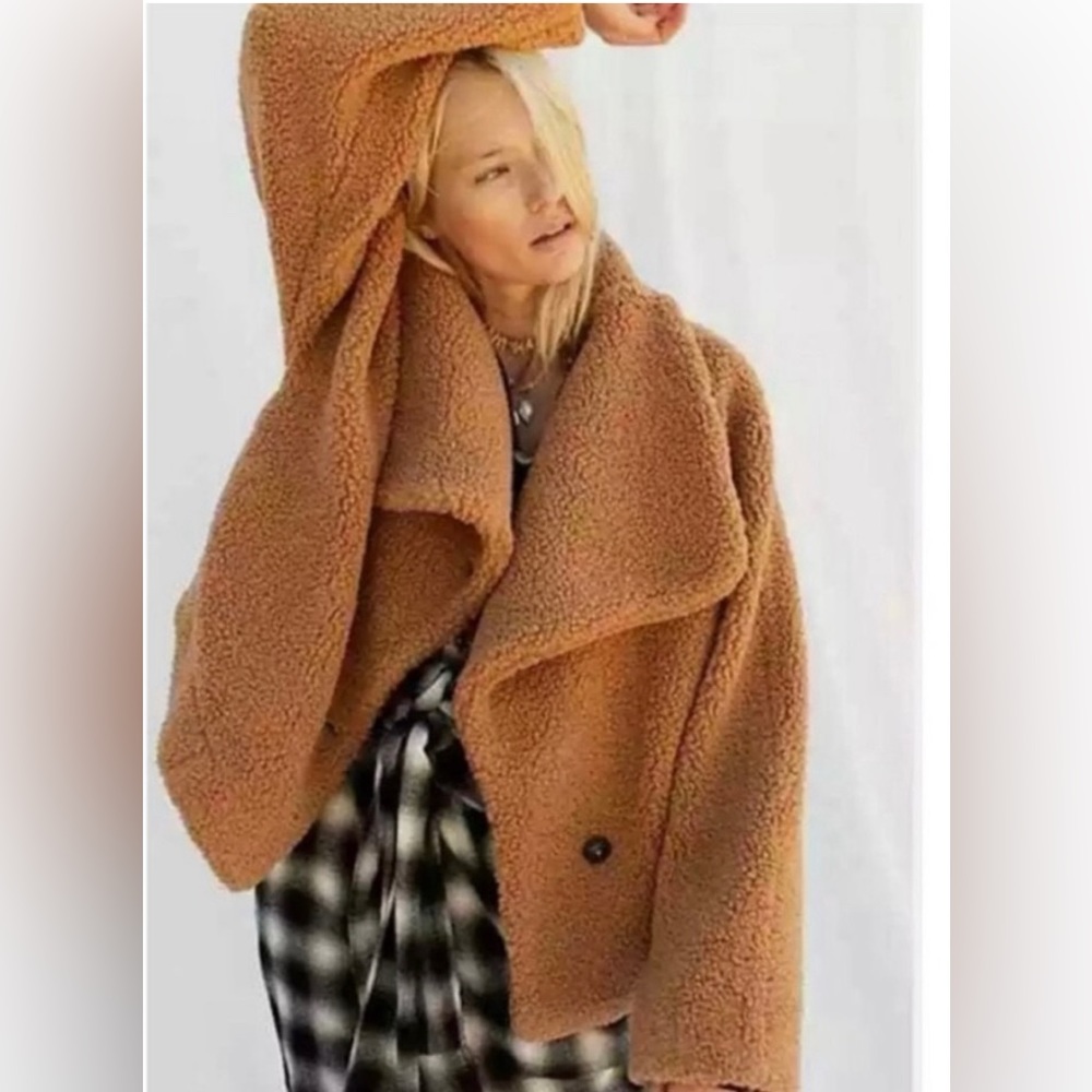 Free people Izzy wrap teddy jacket